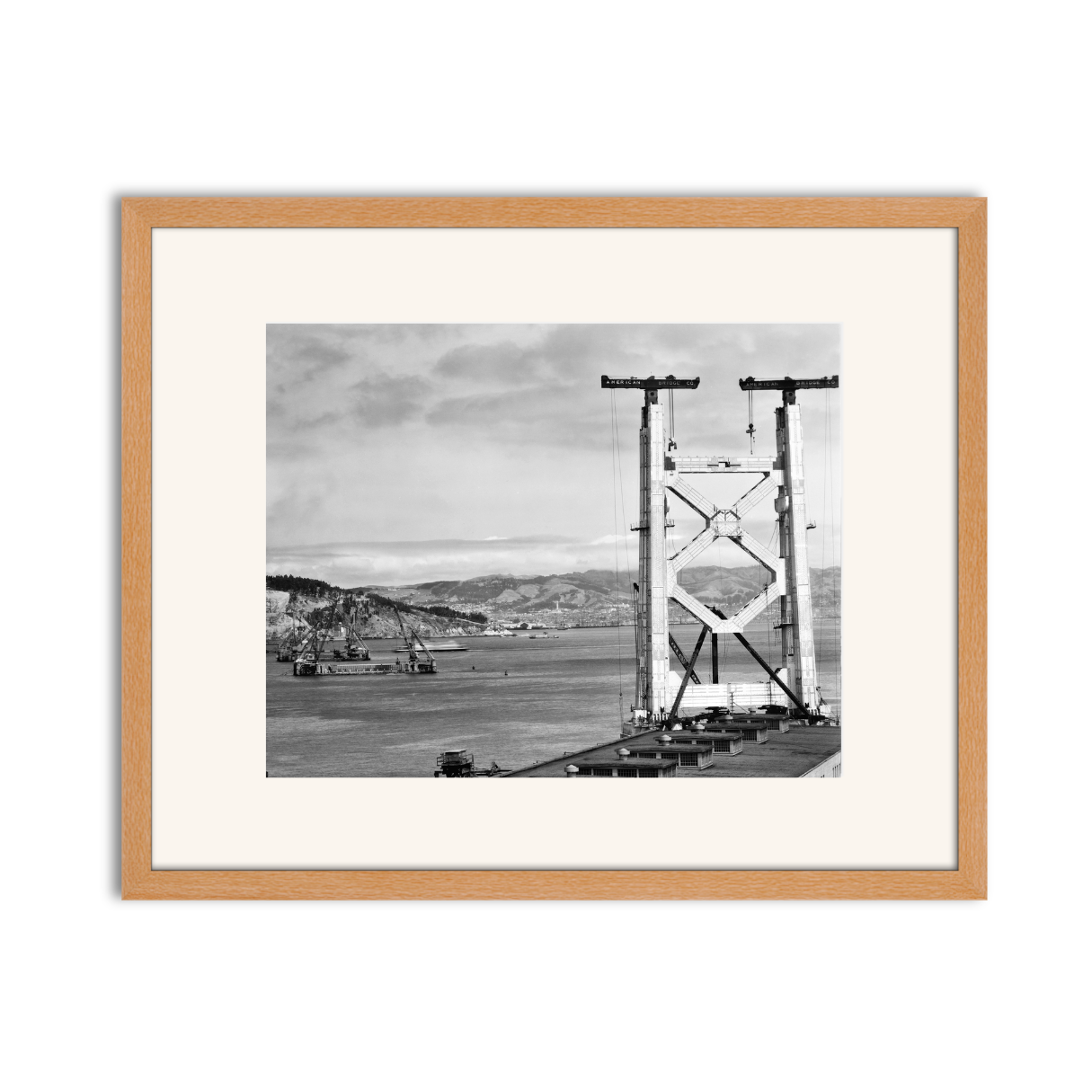 Bay Bridge Under Construction, San Francisco, 1934