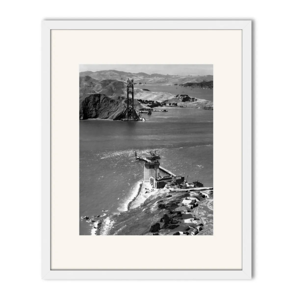 Golden Gate Bridge Under Construction, 1934