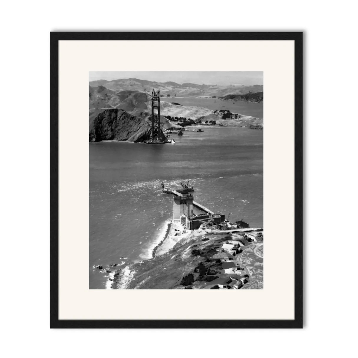 Golden Gate Bridge Under Construction, 1934