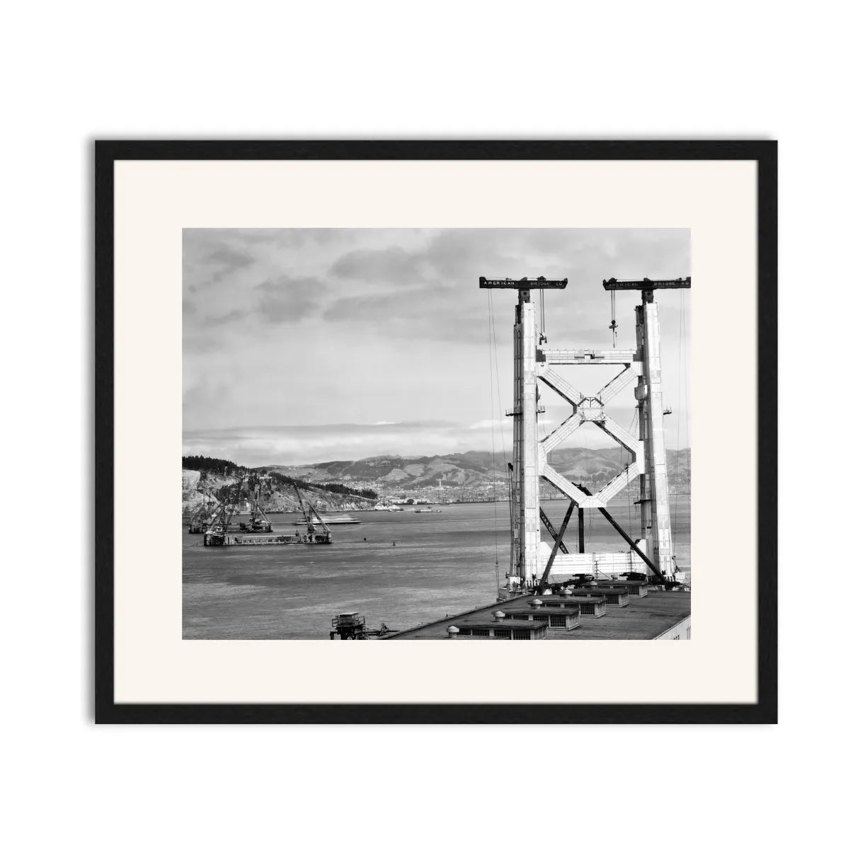 Bay Bridge Under Construction, San Francisco, 1934