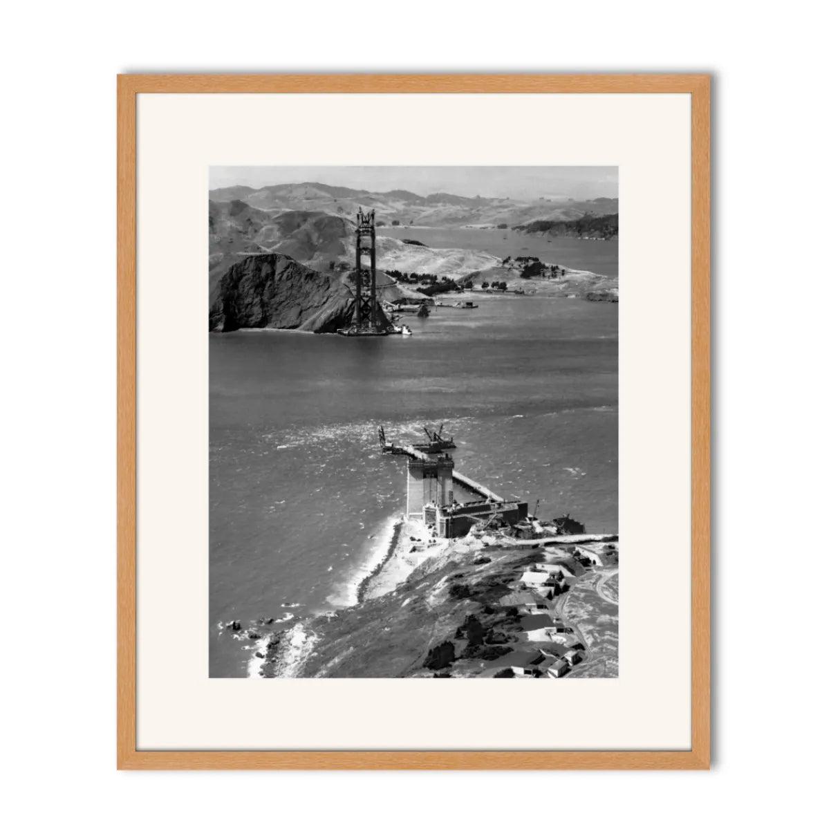 Golden Gate Bridge Under Construction, 1934
