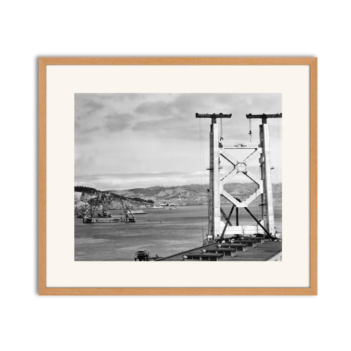Bay Bridge Under Construction, San Francisco, 1934