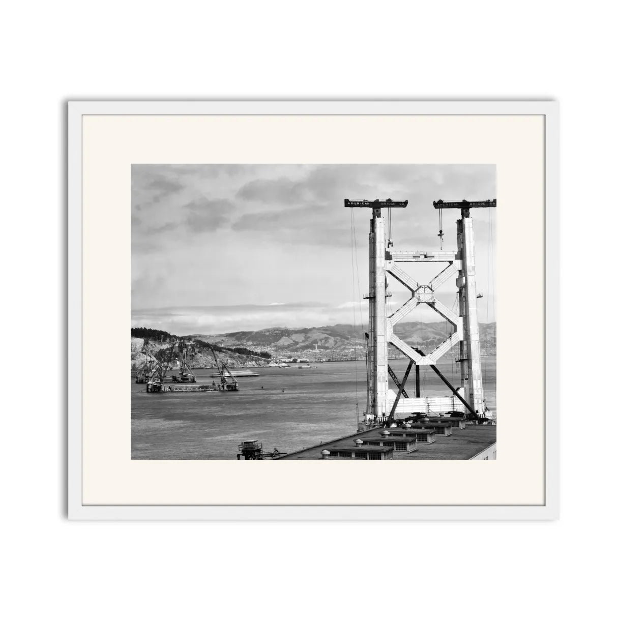 Bay Bridge Under Construction, San Francisco, 1934