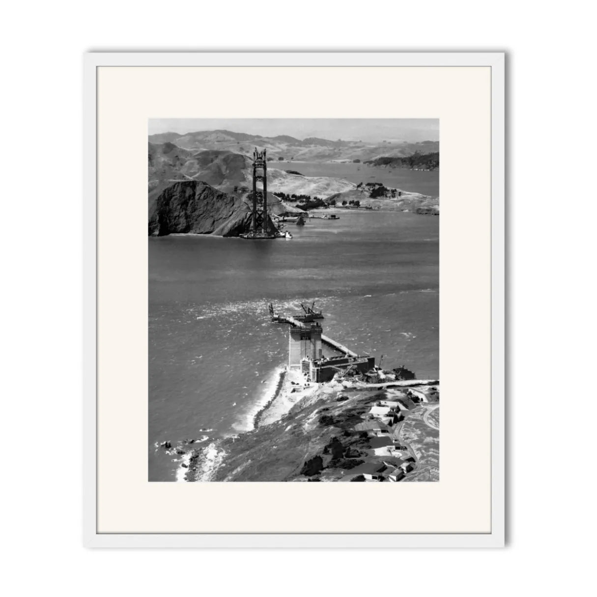 Golden Gate Bridge Under Construction, 1934