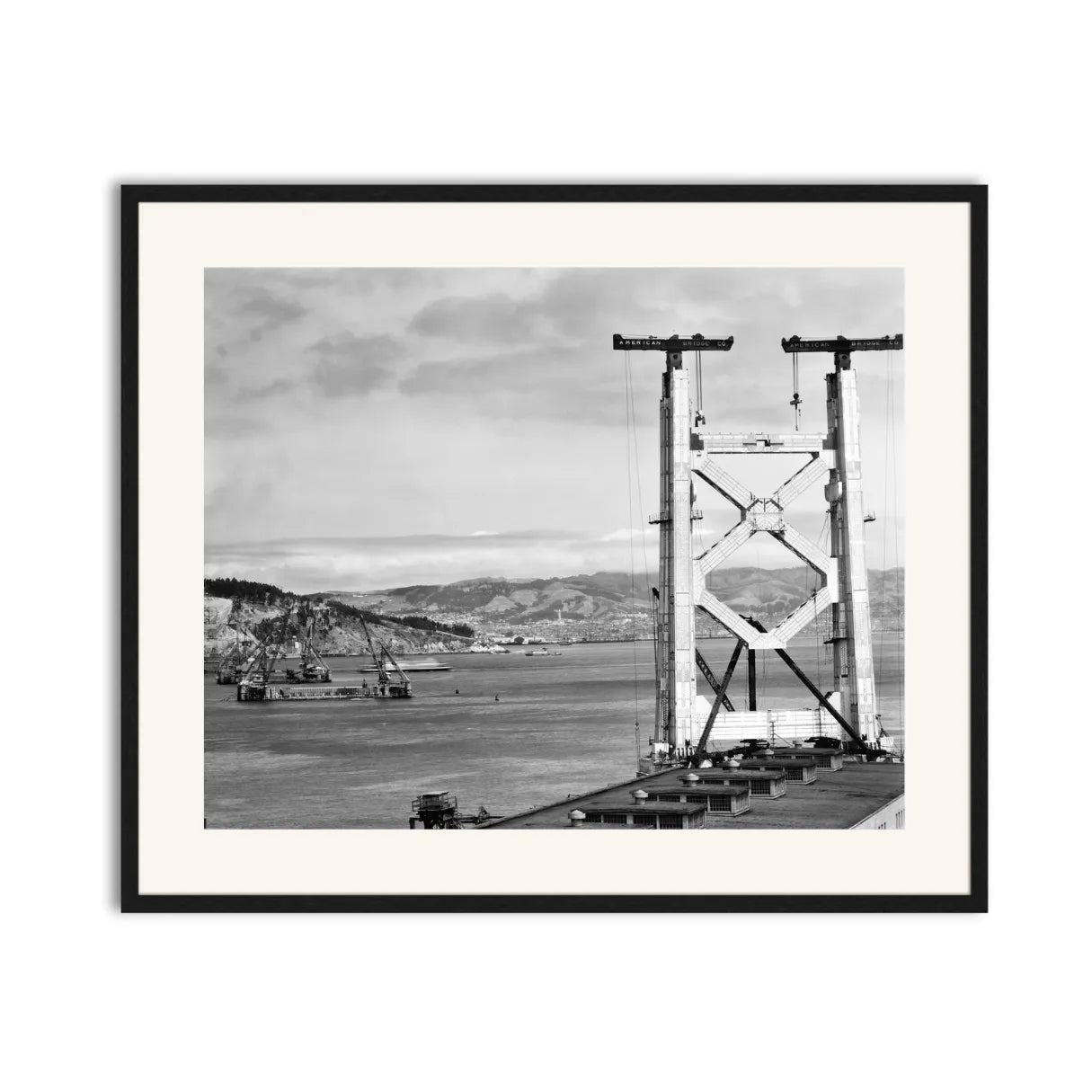 Bay Bridge Under Construction, San Francisco, 1934