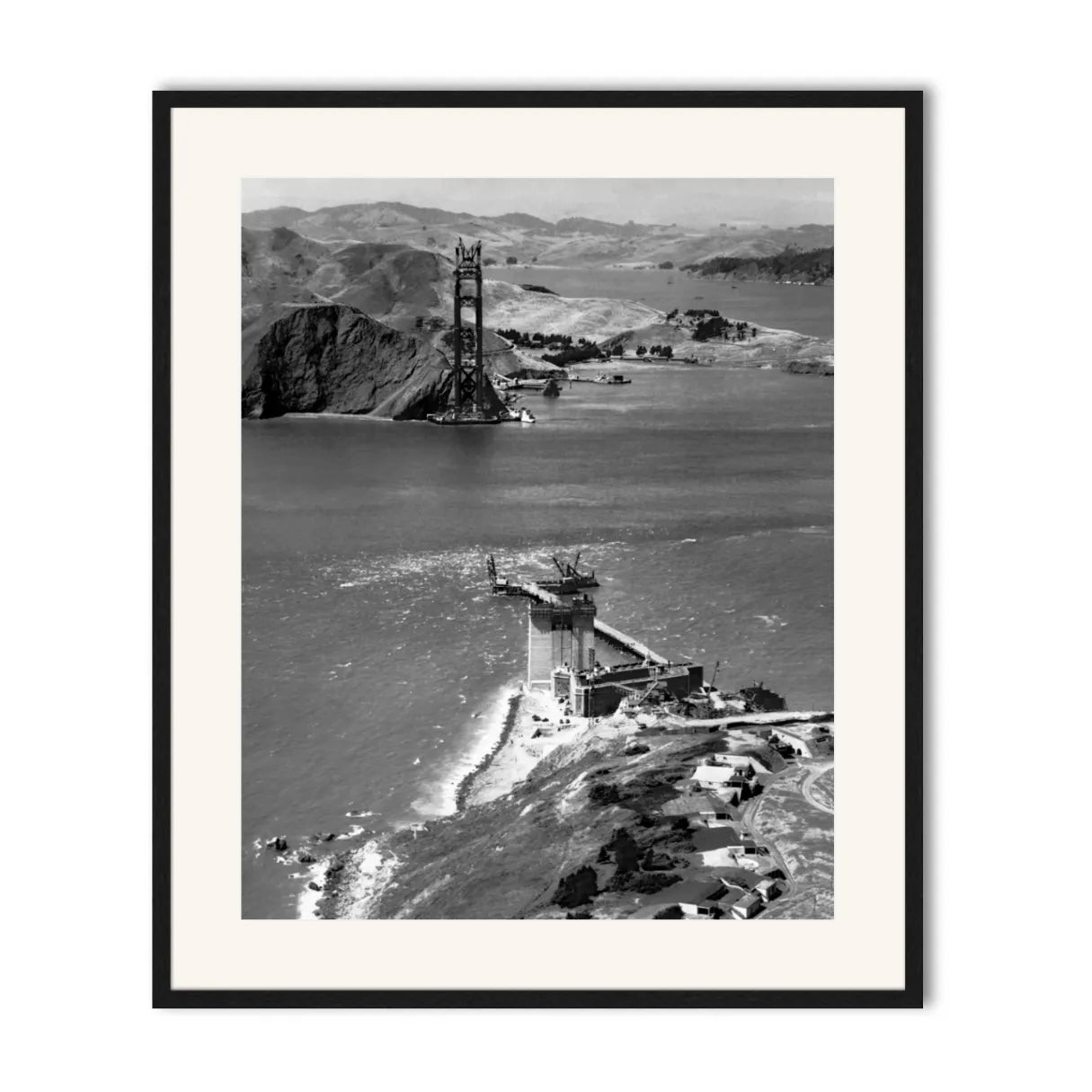 Golden Gate Bridge Under Construction, 1934