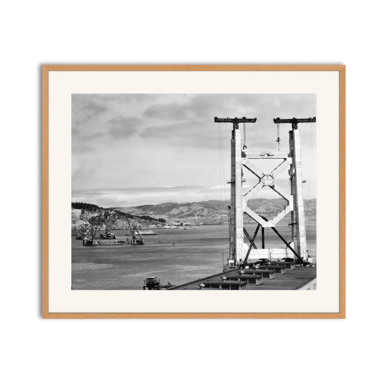 Bay Bridge Under Construction, San Francisco, 1934