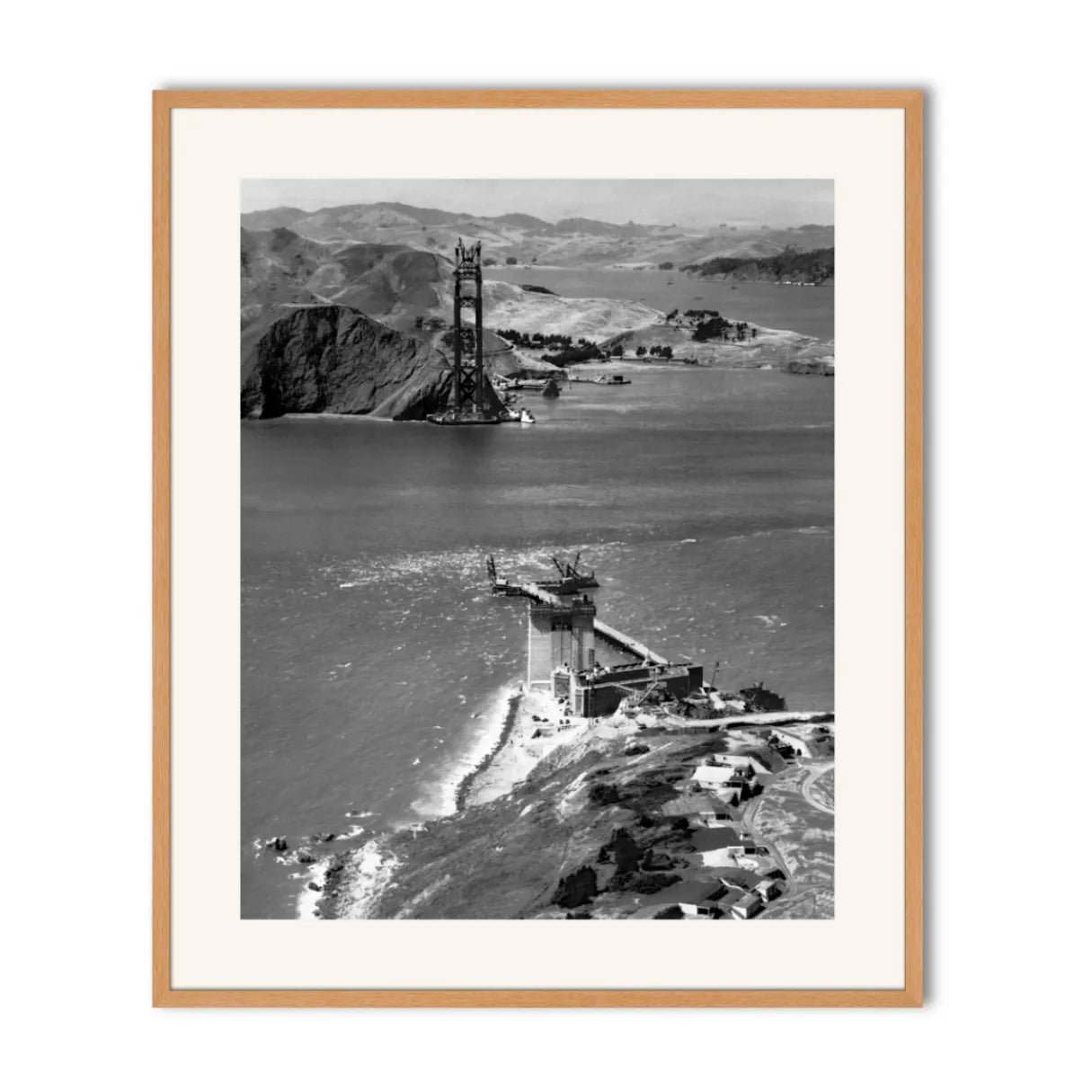 Golden Gate Bridge Under Construction, 1934