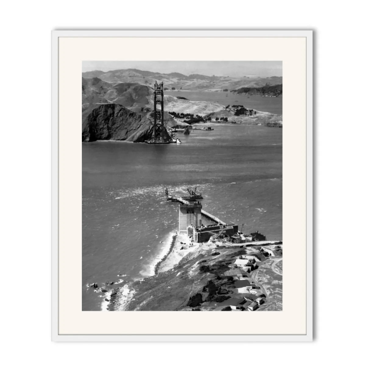 Golden Gate Bridge Under Construction, 1934