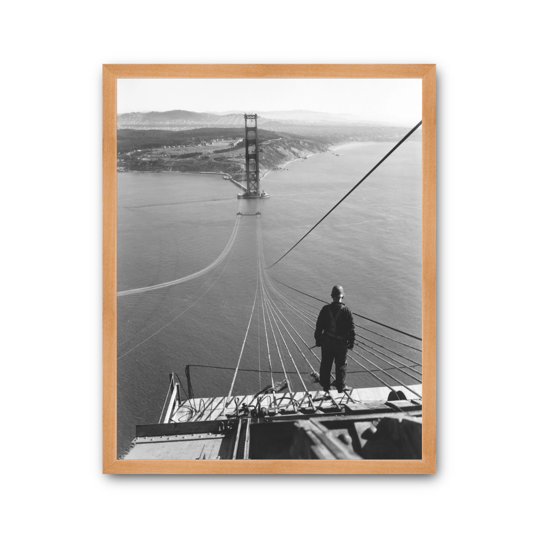 Golden Gate Bridge Under Construction, 1934