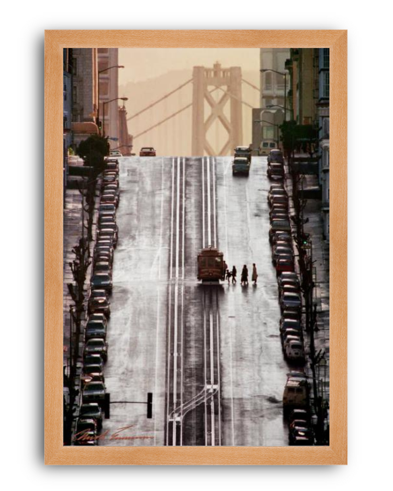 California Street Cable Car at Leavenworth, 1985