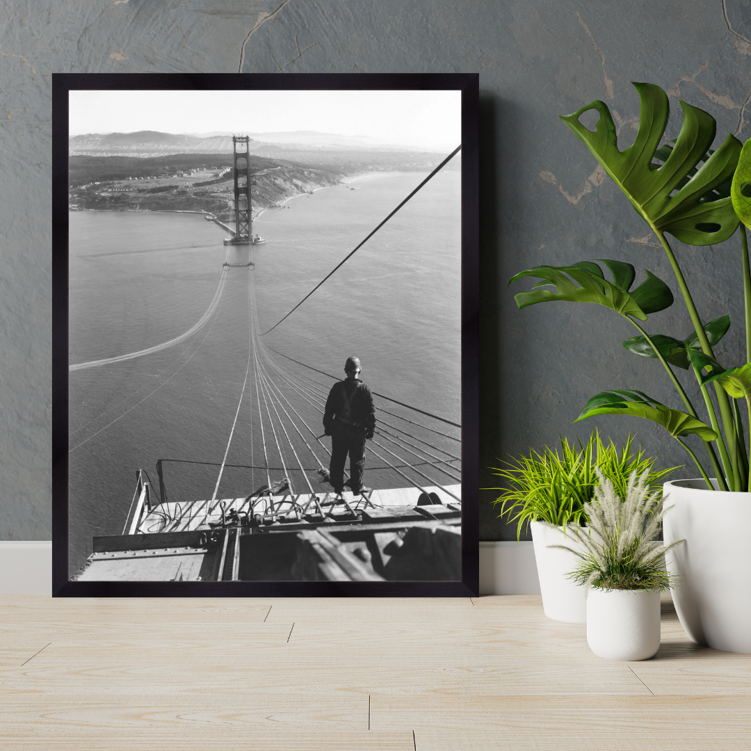 Golden Gate Bridge Under Construction, 1934