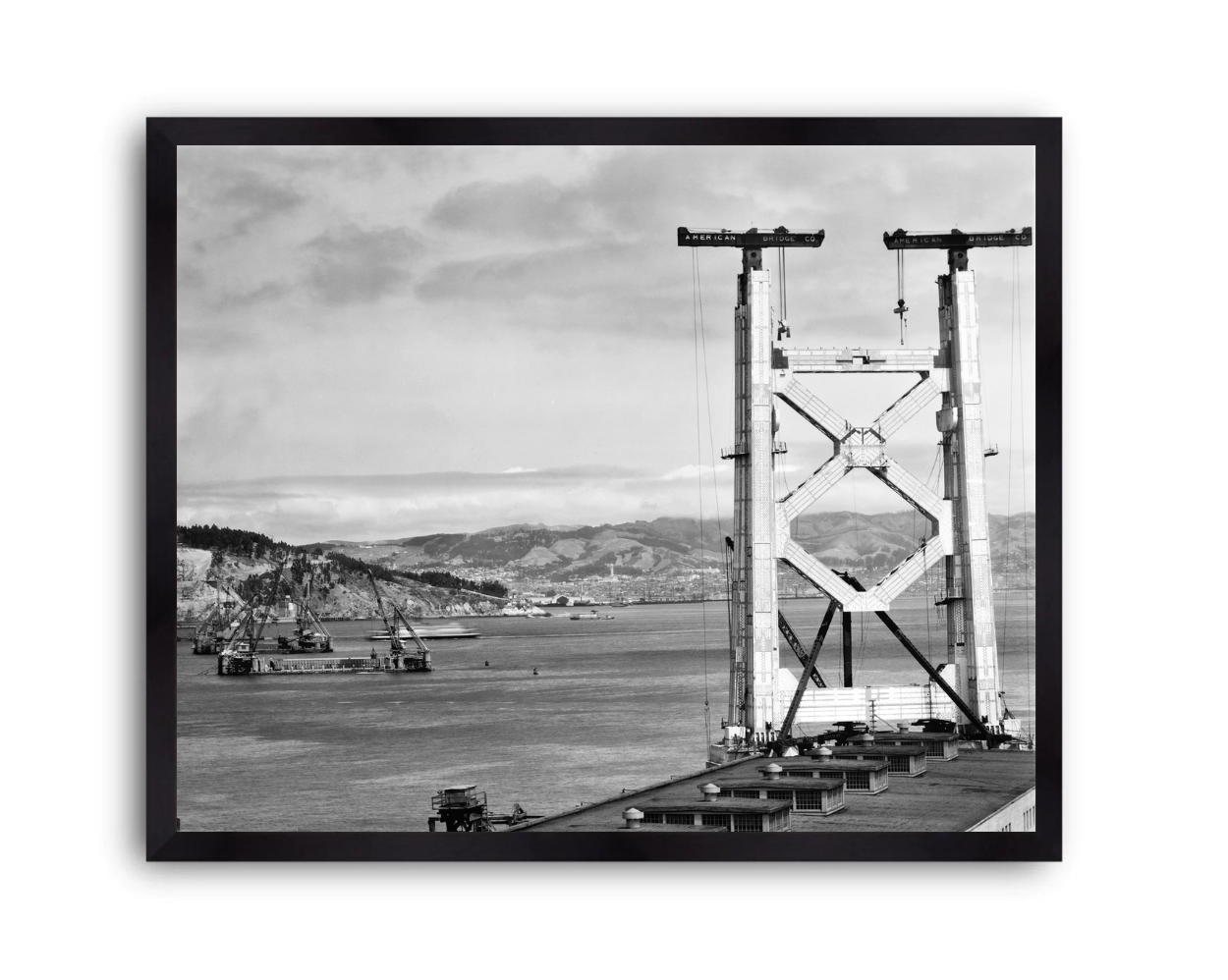 Bay Bridge Under Construction, San Francisco, 1934