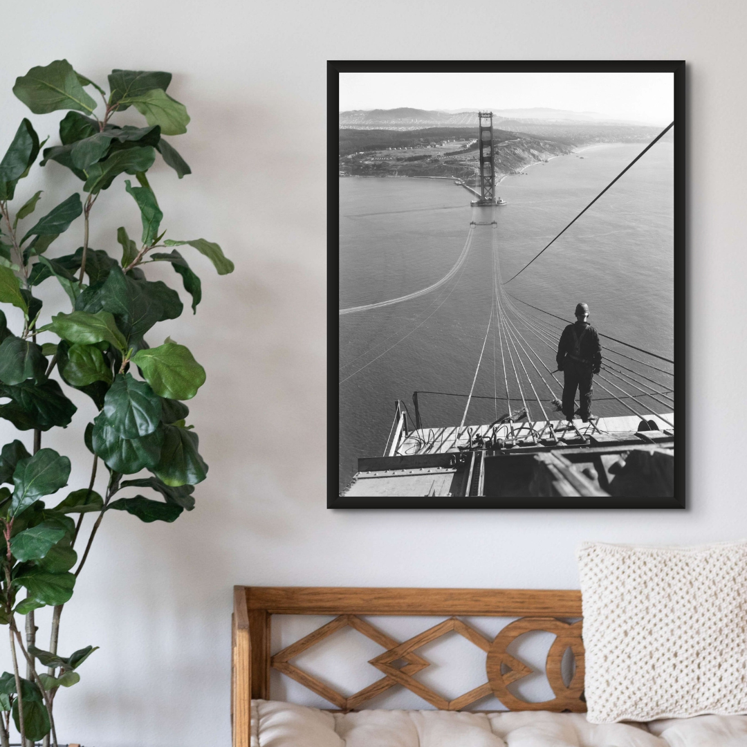 Golden Gate Bridge Under Construction, 1934