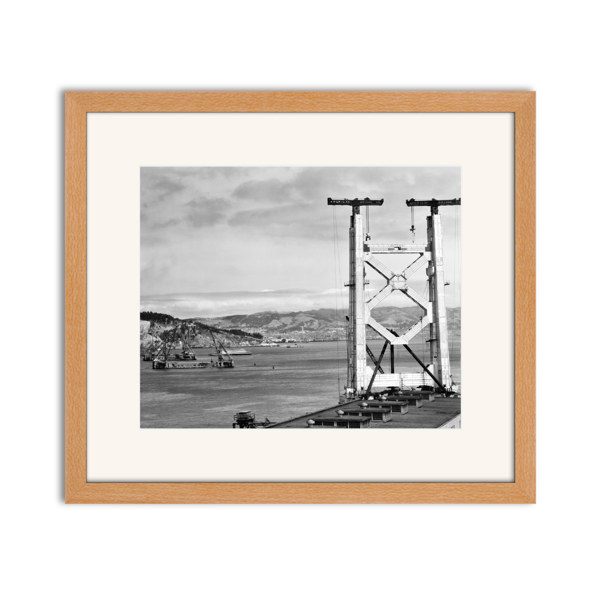 Bay Bridge Under Construction, San Francisco, 1934
