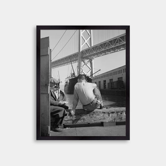 Longshoremen's Lunch Hour on the Waterfront, February 1937