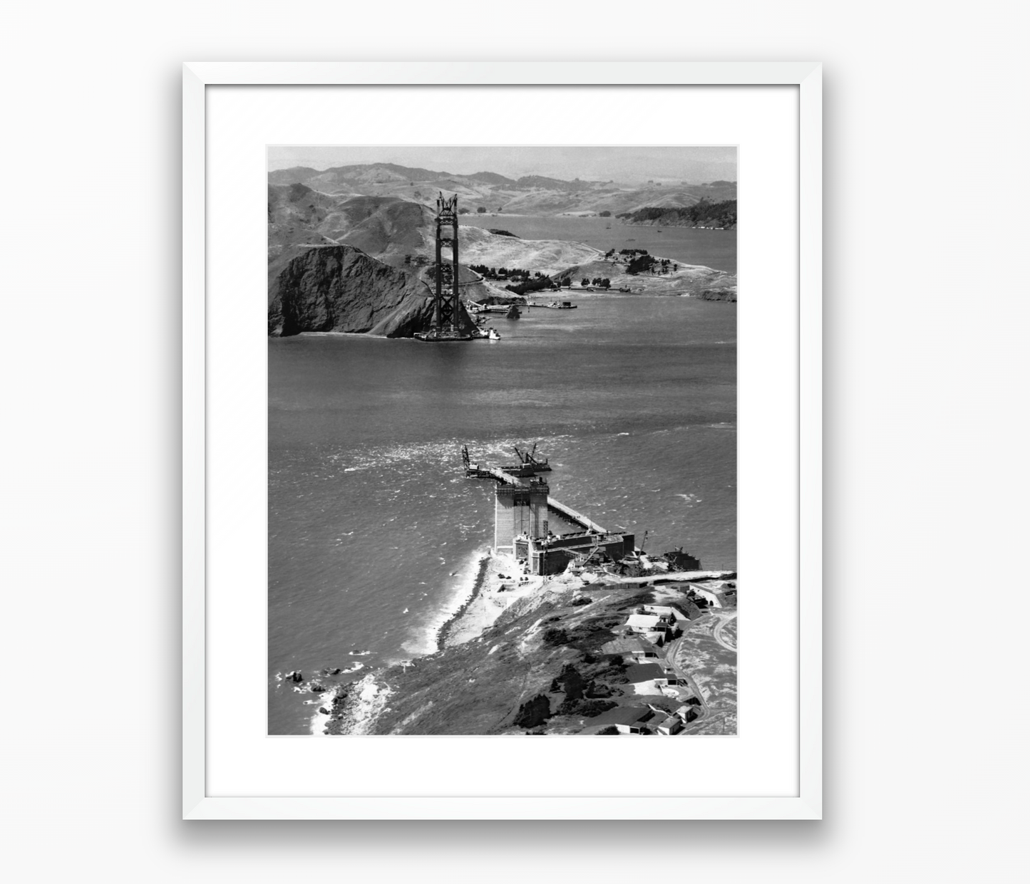 Golden Gate Bridge Under Construction, 1934