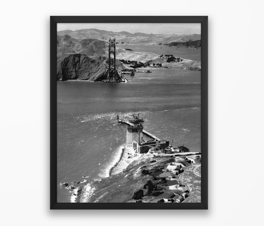Golden Gate Bridge Under Construction, 1934