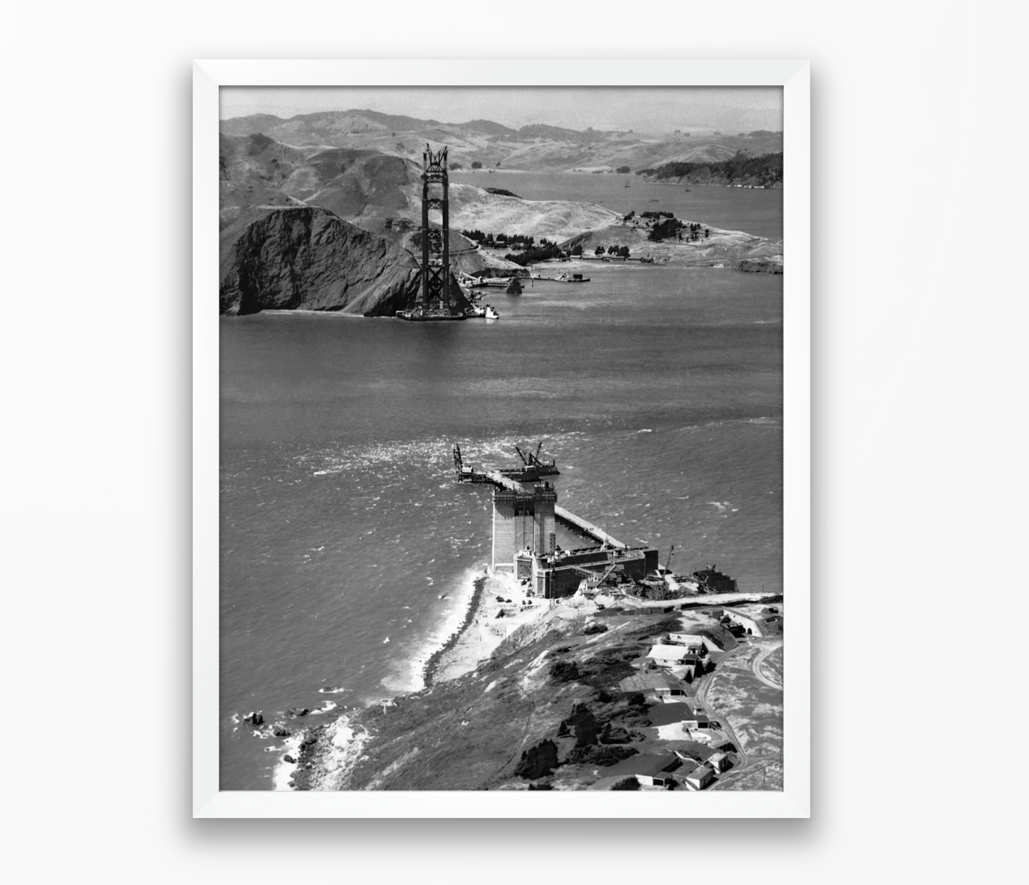 Golden Gate Bridge Under Construction, 1934