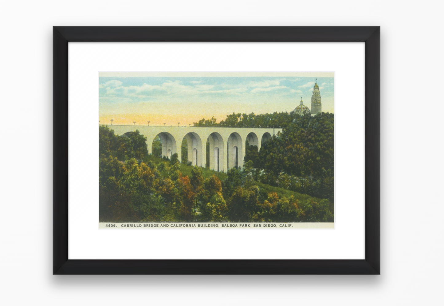 Cabrillo Bridge and California Building, Balboa Park, 1930s