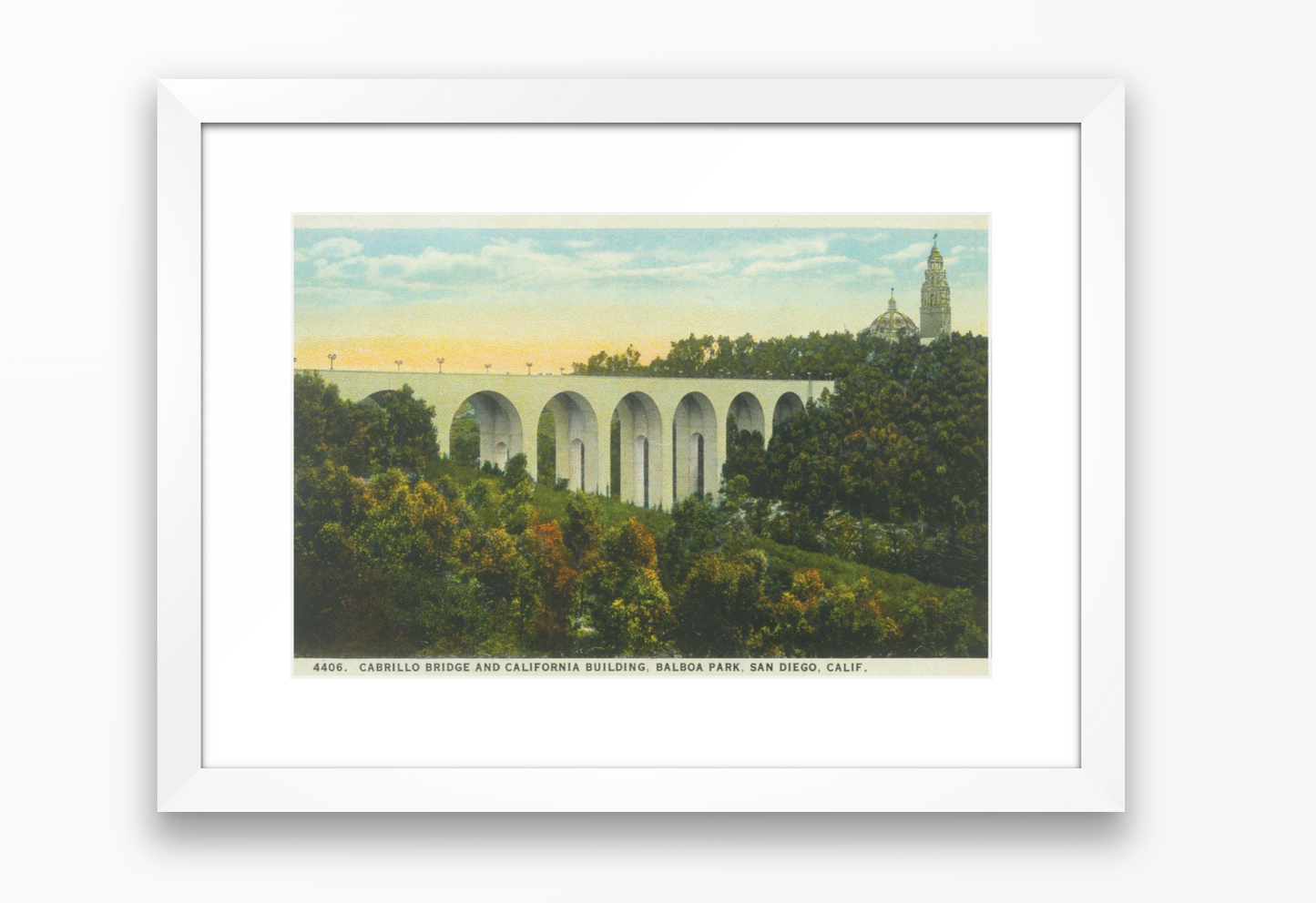 Cabrillo Bridge and California Building, Balboa Park, 1930s