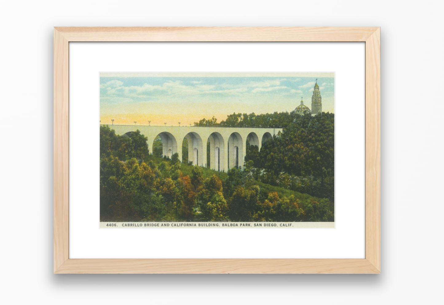 Cabrillo Bridge and California Building, Balboa Park, 1930s