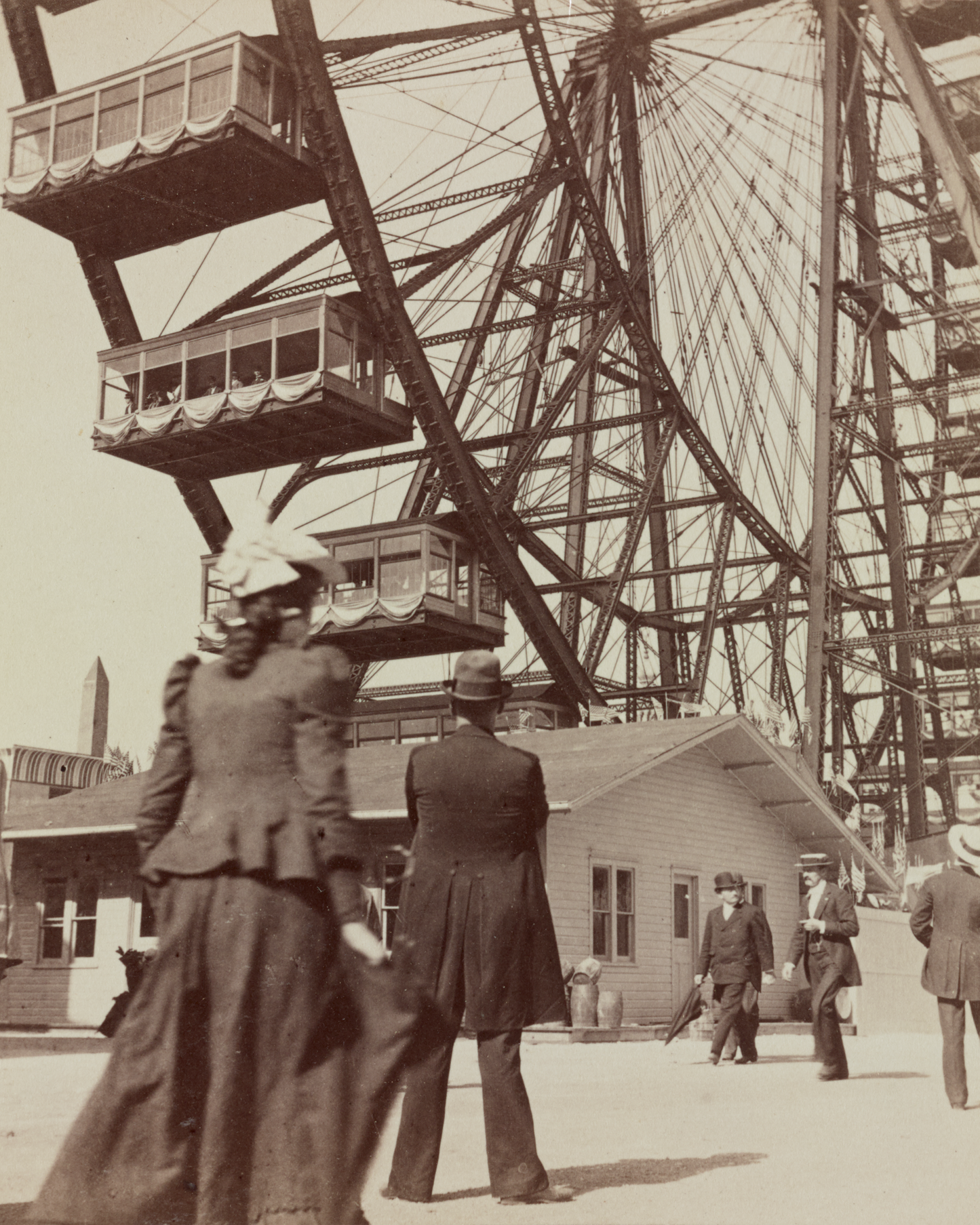 Large Ferris Wheel at the World's Columbian Exposition, Chicago, 1893
