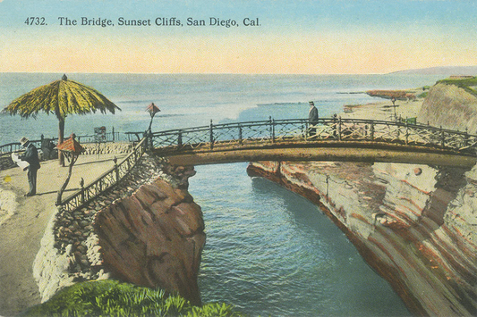 The Bridge, Sunset Cliffs, San Diego circa 1915