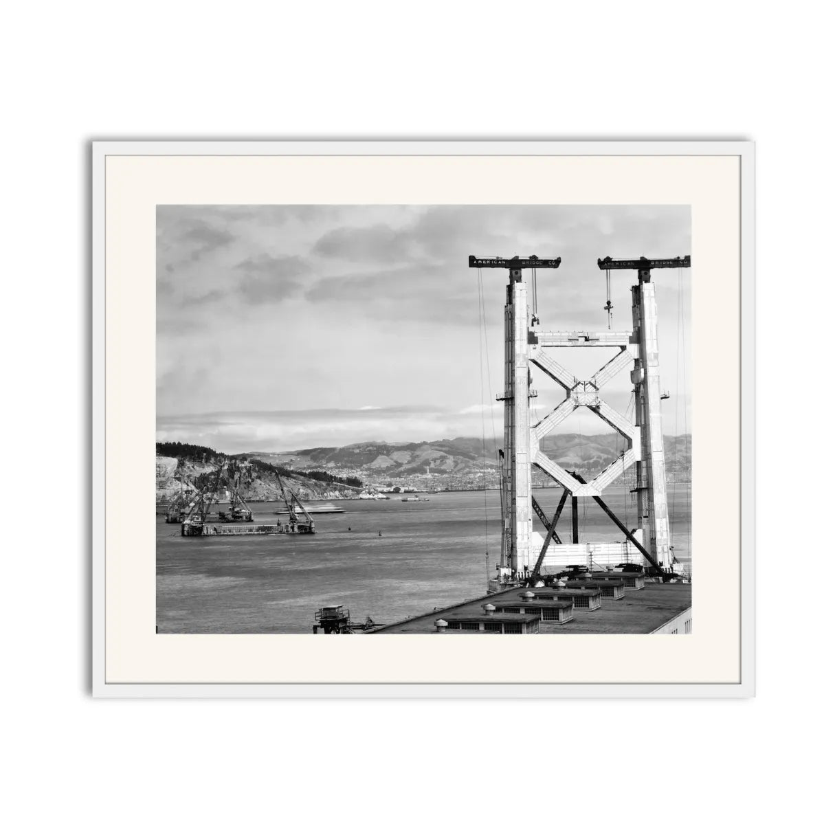 Bay Bridge Under Construction, San Francisco, 1934