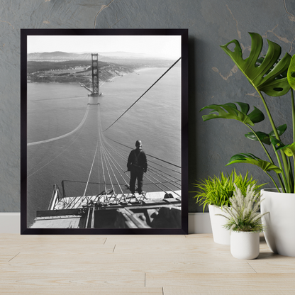 Golden Gate Bridge Under Construction, 1934