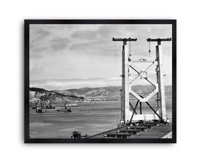 Bay Bridge Under Construction, San Francisco, 1934