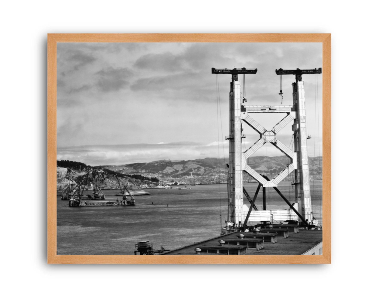 Bay Bridge Under Construction, San Francisco, 1934