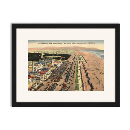 Ocean Beach, Great Highway, and Playland at the Beach, circa 1930s.