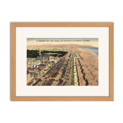 Ocean Beach, Great Highway, and Playland at the Beach, circa 1930s.