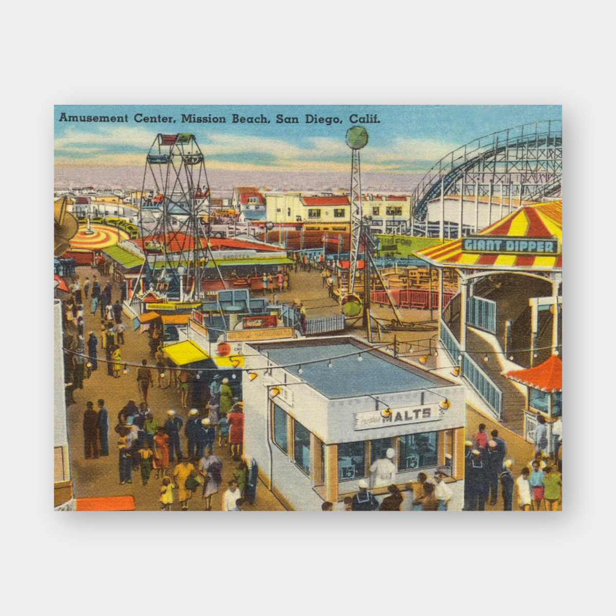 Belmont Park, Mission Beach, San Diego, 1940s