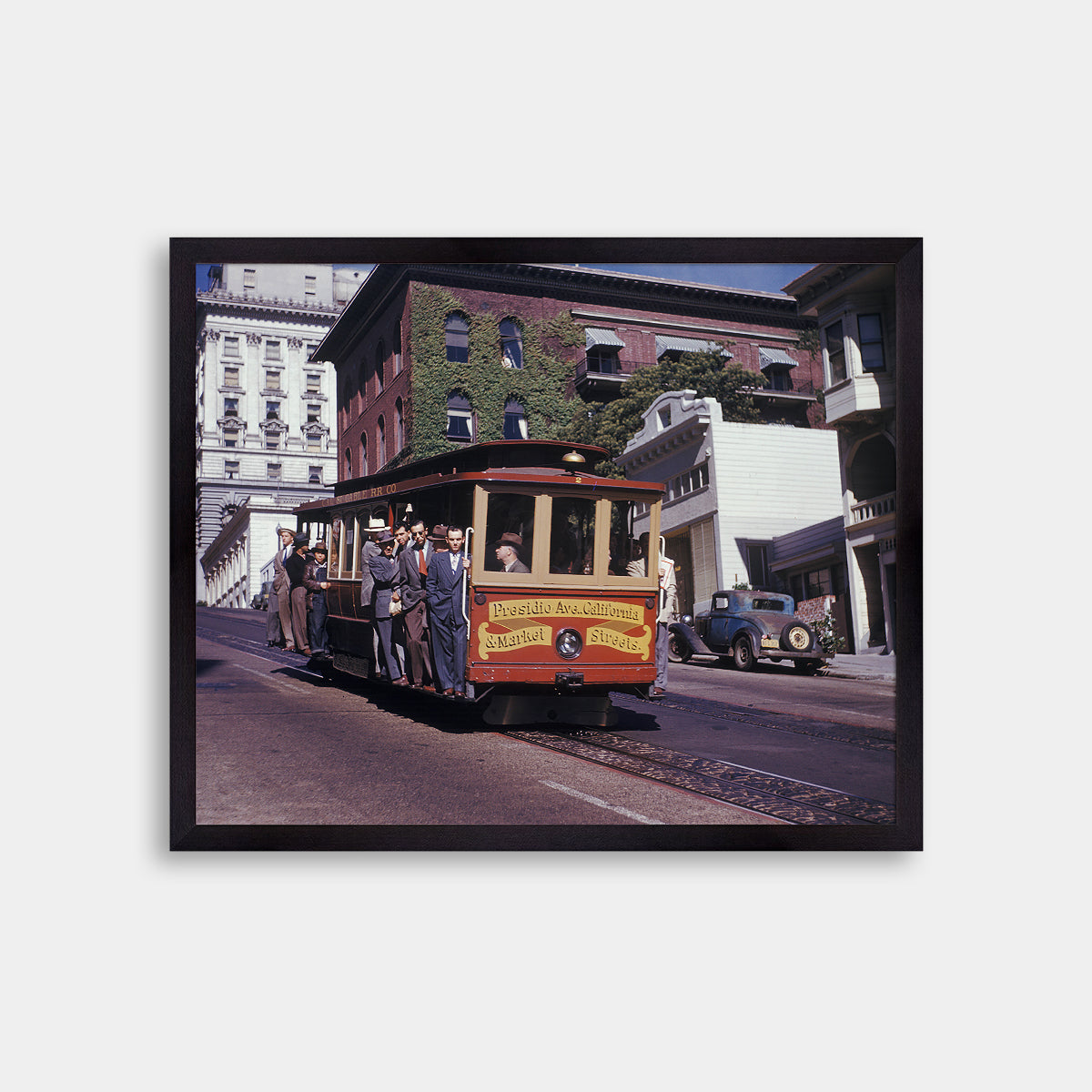Cable Car on California Street, Nob Hill, 1947