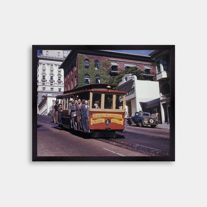 Cable Car on California Street, Nob Hill, 1947