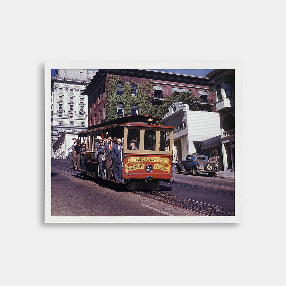 Cable Car on California Street, Nob Hill, 1947