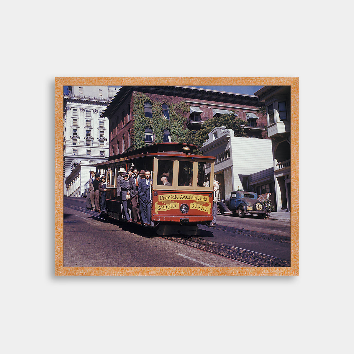 Cable Car on California Street, Nob Hill, 1947