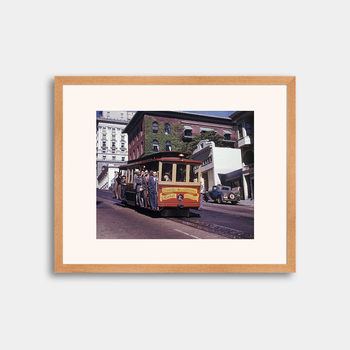 Cable Car on California Street, Nob Hill, 1947