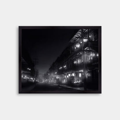 Chinatown street at night lit with lanterns, 1903
