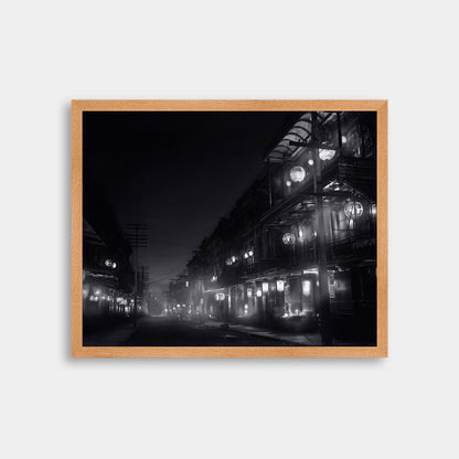 Chinatown street at night lit with lanterns, 1903