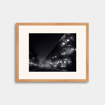 Chinatown street at night lit with lanterns, 1903