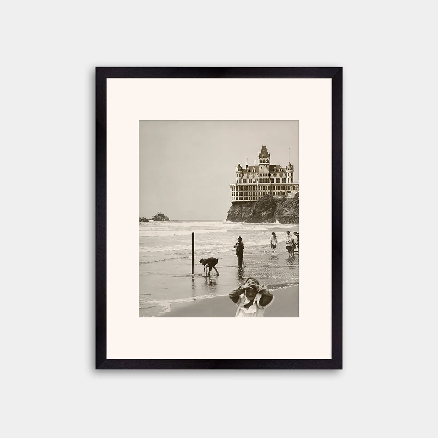Children Playing at Ocean Beach, 1900s