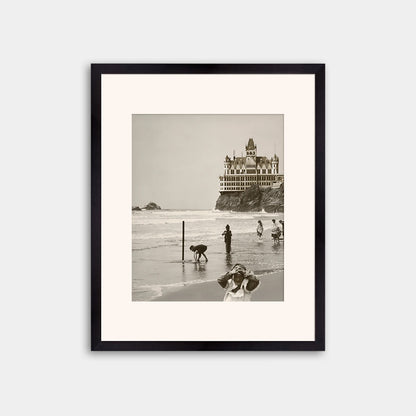 Children Playing at Ocean Beach, 1900s