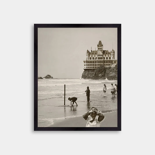 Children Playing at Ocean Beach, 1900s