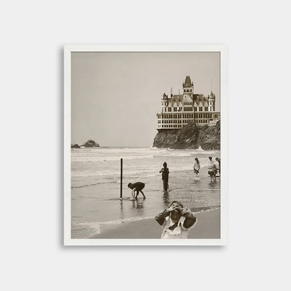 Children Playing at Ocean Beach, 1900s