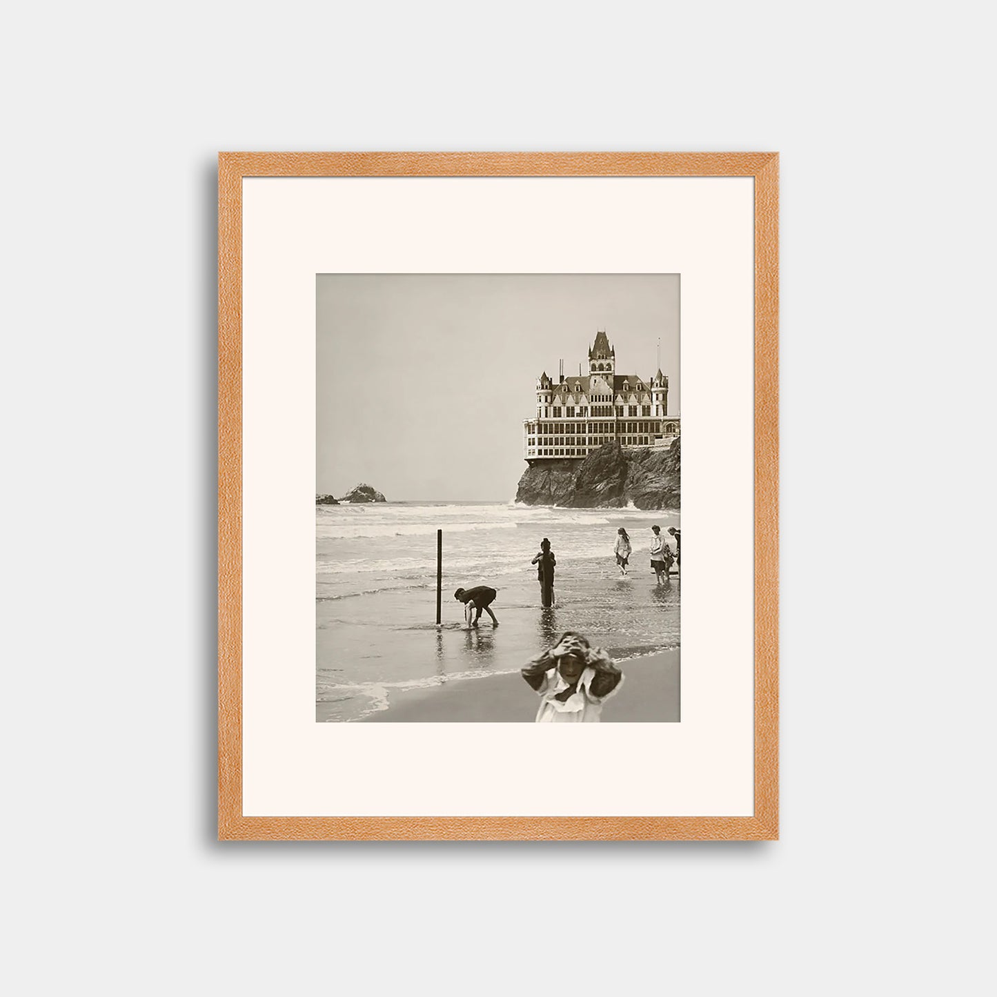 Children Playing at Ocean Beach, 1900s