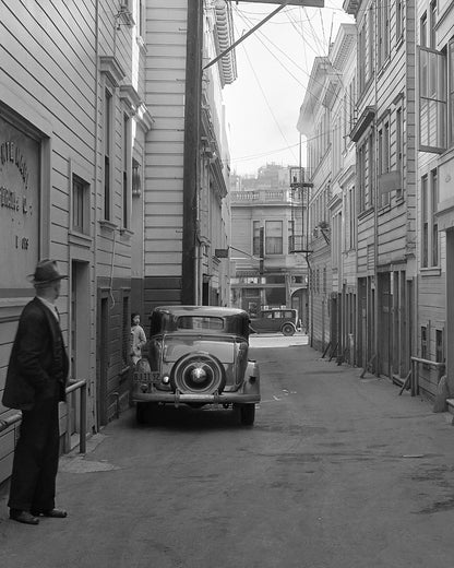 Card Alley, North Beach, February 1936