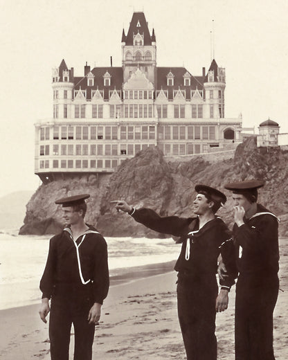 Sailors at the Cliff House, 1901